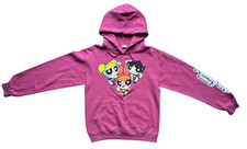 Y2K The Powerpuff Girls Hoodie Womens Size Small Cartoon Network Hooded Pullover