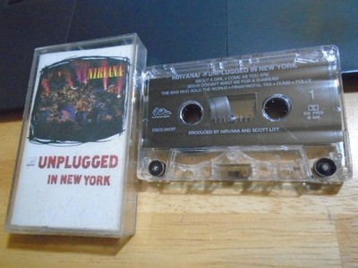 RARE OOP Nirvana CASSETTE TAPE Mtv Unplugged New York KURT COBAIN foo ...