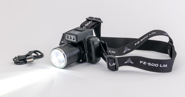 Anaconda Kopflampe FZ-500LM Stirnlampe Karpfenangeln Nachtangeln Camping-image