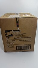 3M Scotch R Box Sealing Tape 371 Clear, 48 mm x 914 m, 6 rolls per case, Bulk