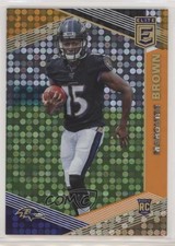 2019 Panini Donruss Elite Rookies Orange /25 Marquise Brown #105 0c6