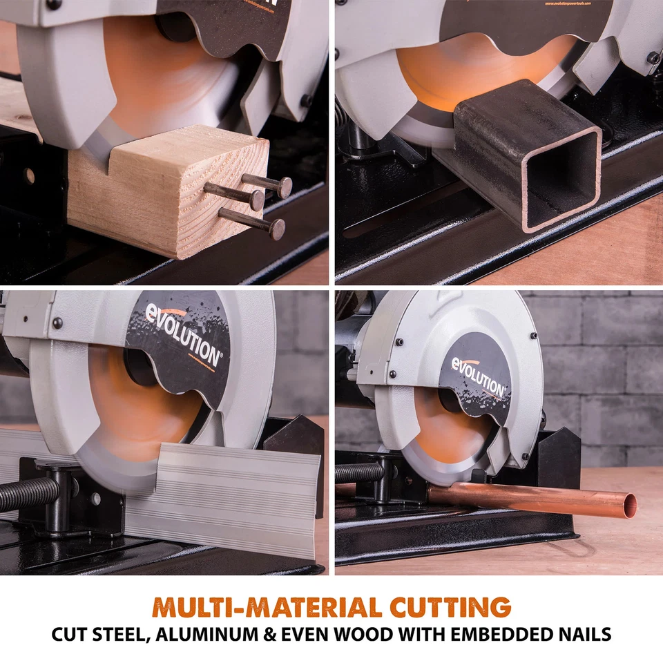 Evolution RAGE4: 7-1/4 in Multi-Material Cutting Chop Saw With 7-1/4 in. Blade - Image 2 of 4