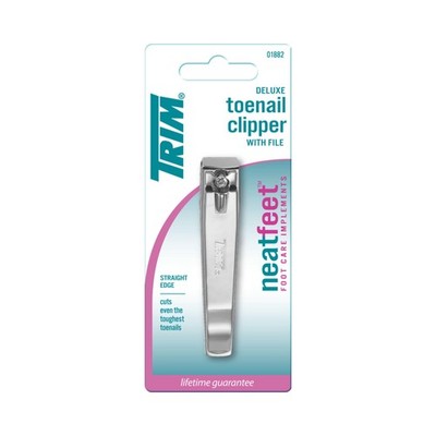 Trim Neat Feet Foot Care Implements Deluxe 1 Count (Pack of 1), Silver 