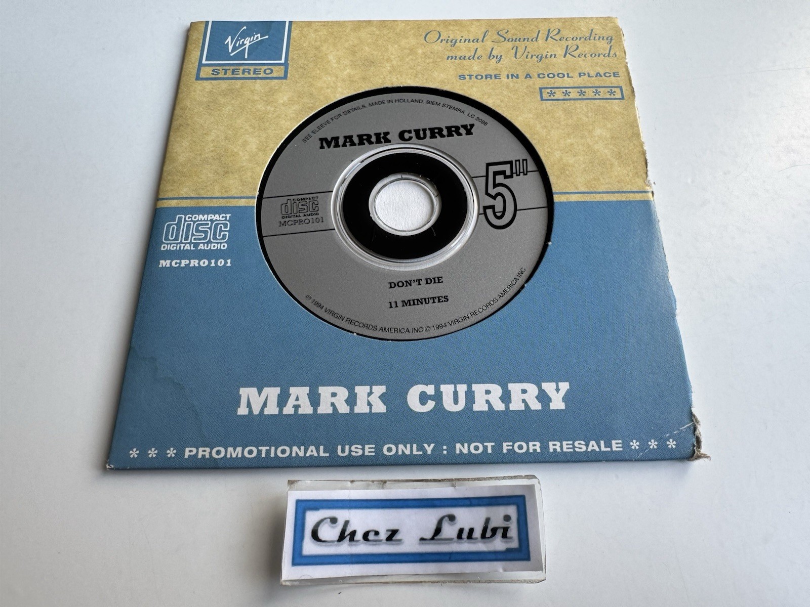 Mark Curry - Don’t Die / 11 Minutes - Promo CD Single - 1994