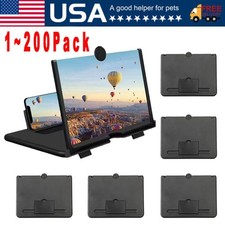 13'' Screen Magnifier Cell phone Newest Version 3D HD Video Phone Amplifier Lot