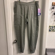 Landau ProFlex Women's Jogger Scrub Pants Seagrass Green Size Large L NWT
