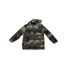 Vtg Walls Tough Wear Boys Camo Hooded Work Jacket Sherpa Lined Size M 8/10 Hunt