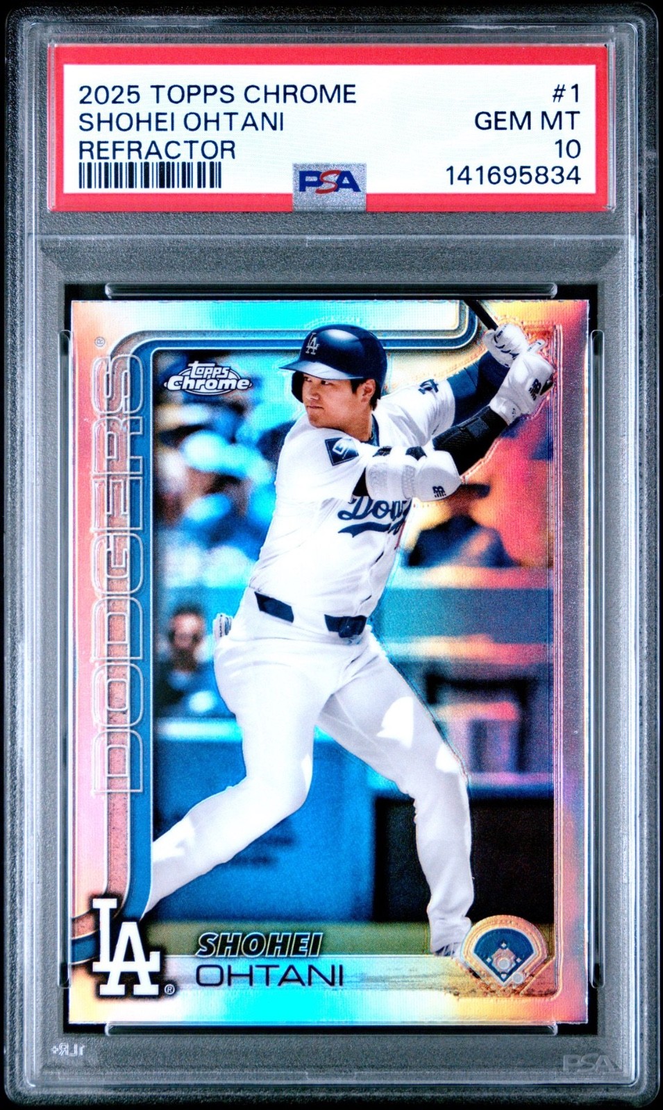 2025 Topps Chrome Shohei Ohtani Refractor #1 PSA 10 Gem Mint