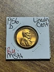 1956 D Lincoln Wheat Cent Penny Nice BU Uncirculated MS+ RD US 1c Coin (Raw14782