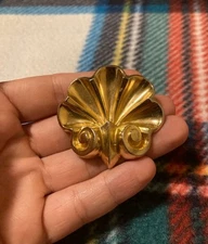 1990 MMA, Sedue Brooch or Pendant, Beautiful Golden Finish, Metropolitan Museum