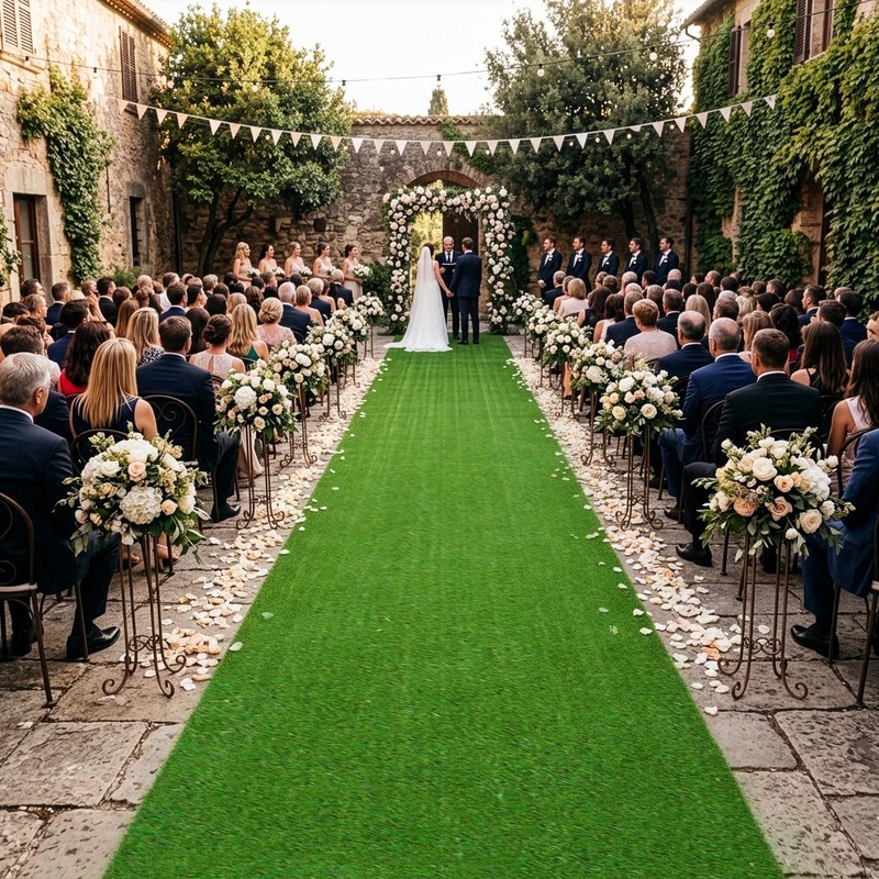 Yescom 5'x65' Budget-Friendly Event Turf Wedding Reception Dinner Area-0.4"H