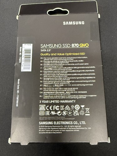 SSD interne Samsung 870 QVO 8 To 2,5 pouces - MZ-77Q8T0B/AM - Photo 2/2