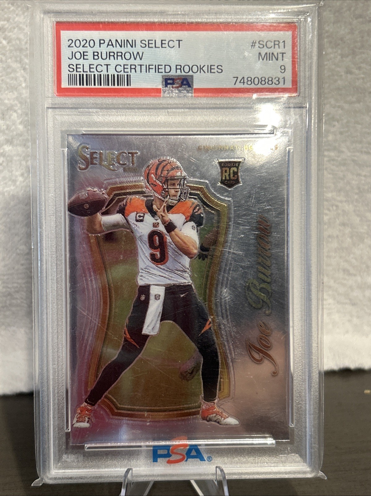 2020 Panini Select - Select Certified Rookies Joe Burrow #SCR-1 (RC)