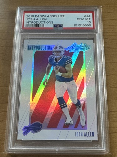 Josh Allen PSA 10 2018 Panini Absolute - Introductions #IN-JA (RC) Rookie