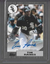 2022 Topps Series 1 - 1987 Topps Baseball Autographs Tim Raines #87BA-TRA /199