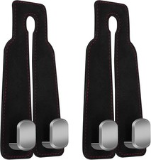 2Pcs Car Hooks for Headrest, Car Seat Hooks Purse Hook for Car, Double Headrest