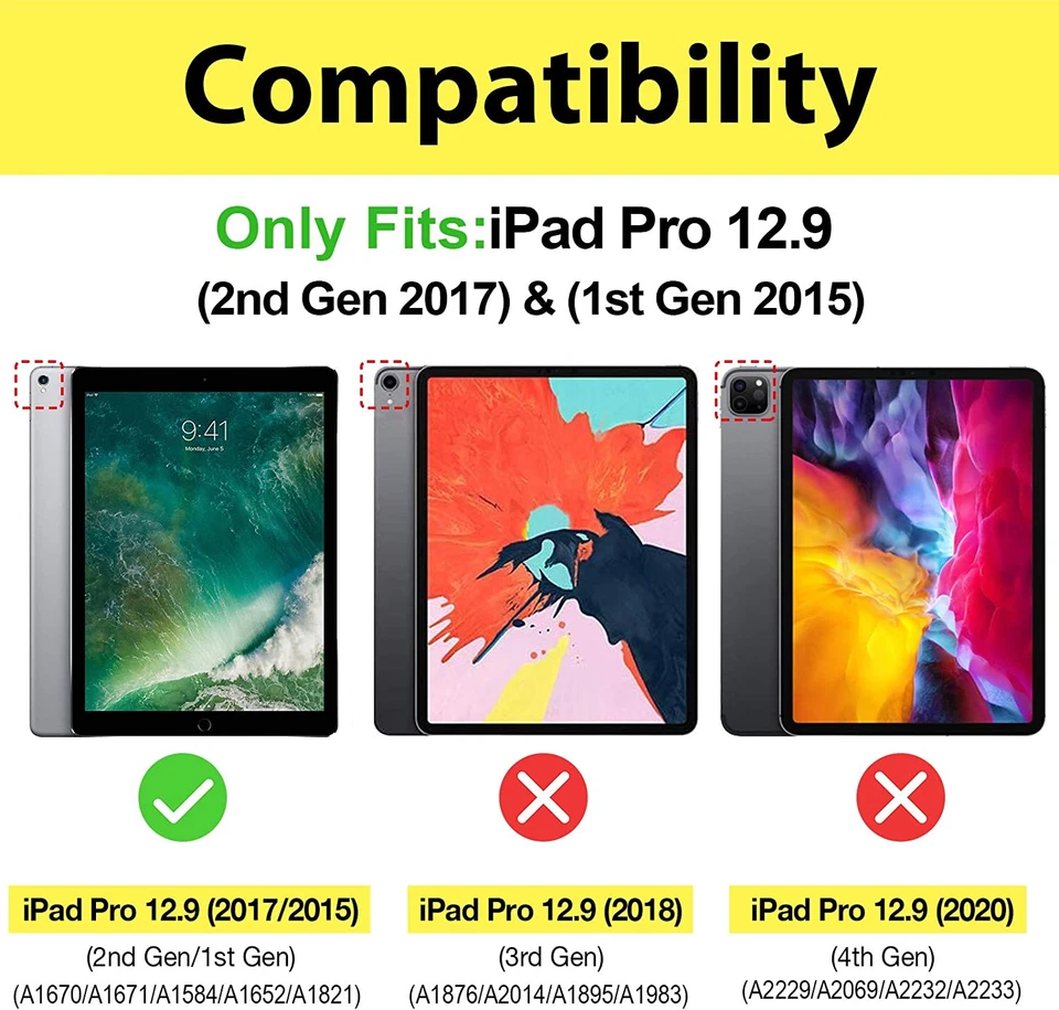Procase Cover for Ipad Pro 12.9 2017/2015 (Old Model, 2Nd & 1St Gen), Slim Stand - Image 2 of 4