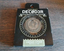 Retroworks Caesar Cipher Medallion Secret Decoder Original New