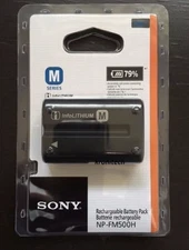 Sony Oem M Genuine NP-FM500H Li-Ion Camera Battery Pack Rechargeable NEW Sealed