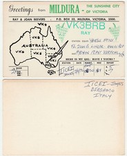 RADIOAMATORE - RADIO CARD - RADIO AMATEUR - MILDURA - AUSTRALIA -24381-