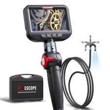 Ralcam Endoscope Inspection Camera Articulating Borescope 3.3FT Flexible Tube