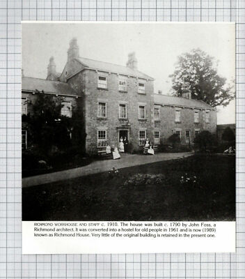 Richmond House North Yorkshire Workhouse and Staff  - Cutting