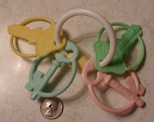metal teething keys
