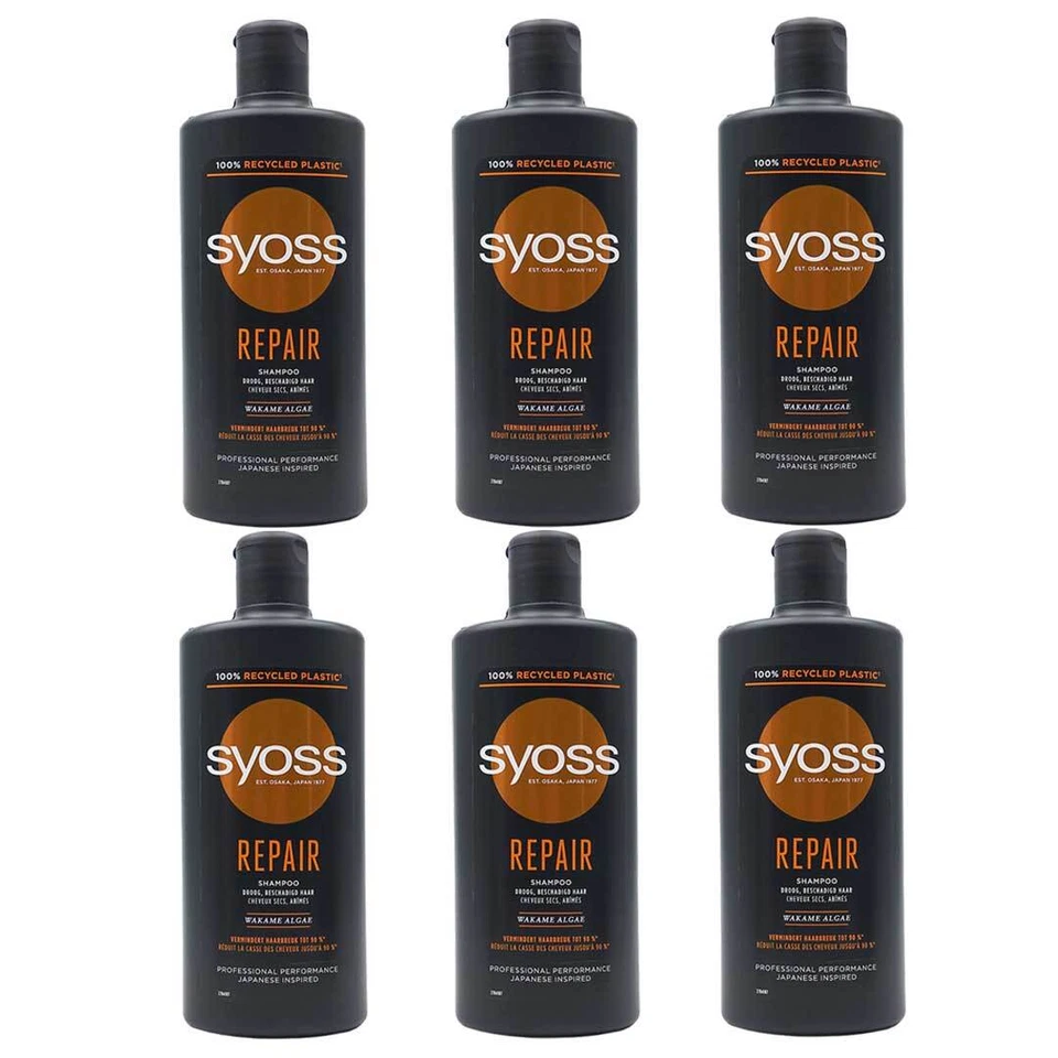 Syoss Shampoo Repair, (6er Pack) 440ml