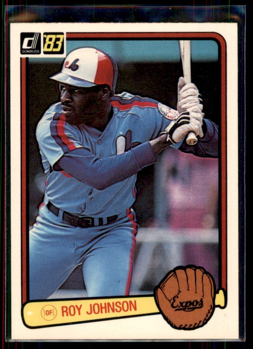 1983 Donruss Roy Johnson RC #492 Montreal Expos