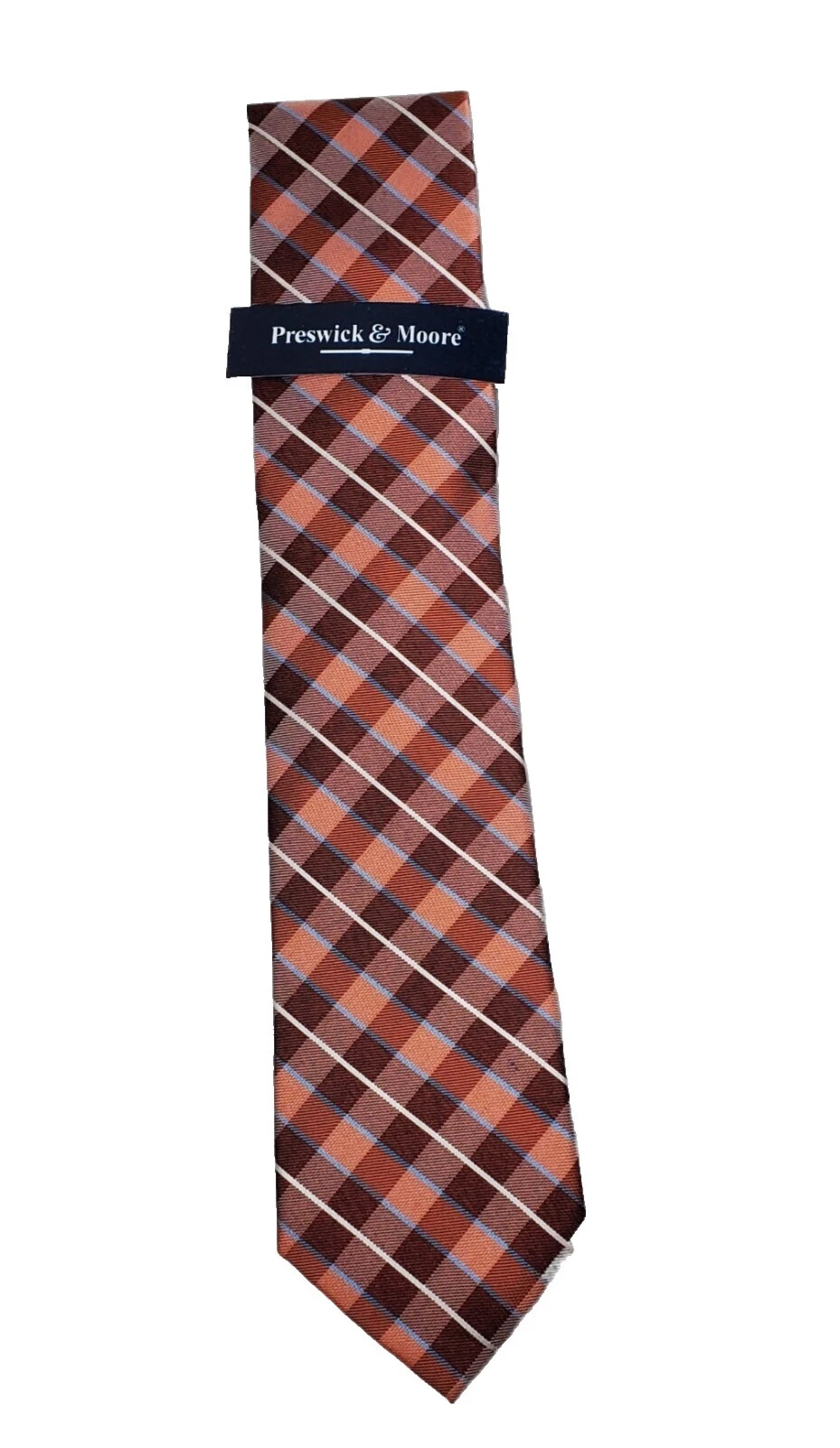 Geométrico 100% Seda Corbatas Preswick & Moore para hombres