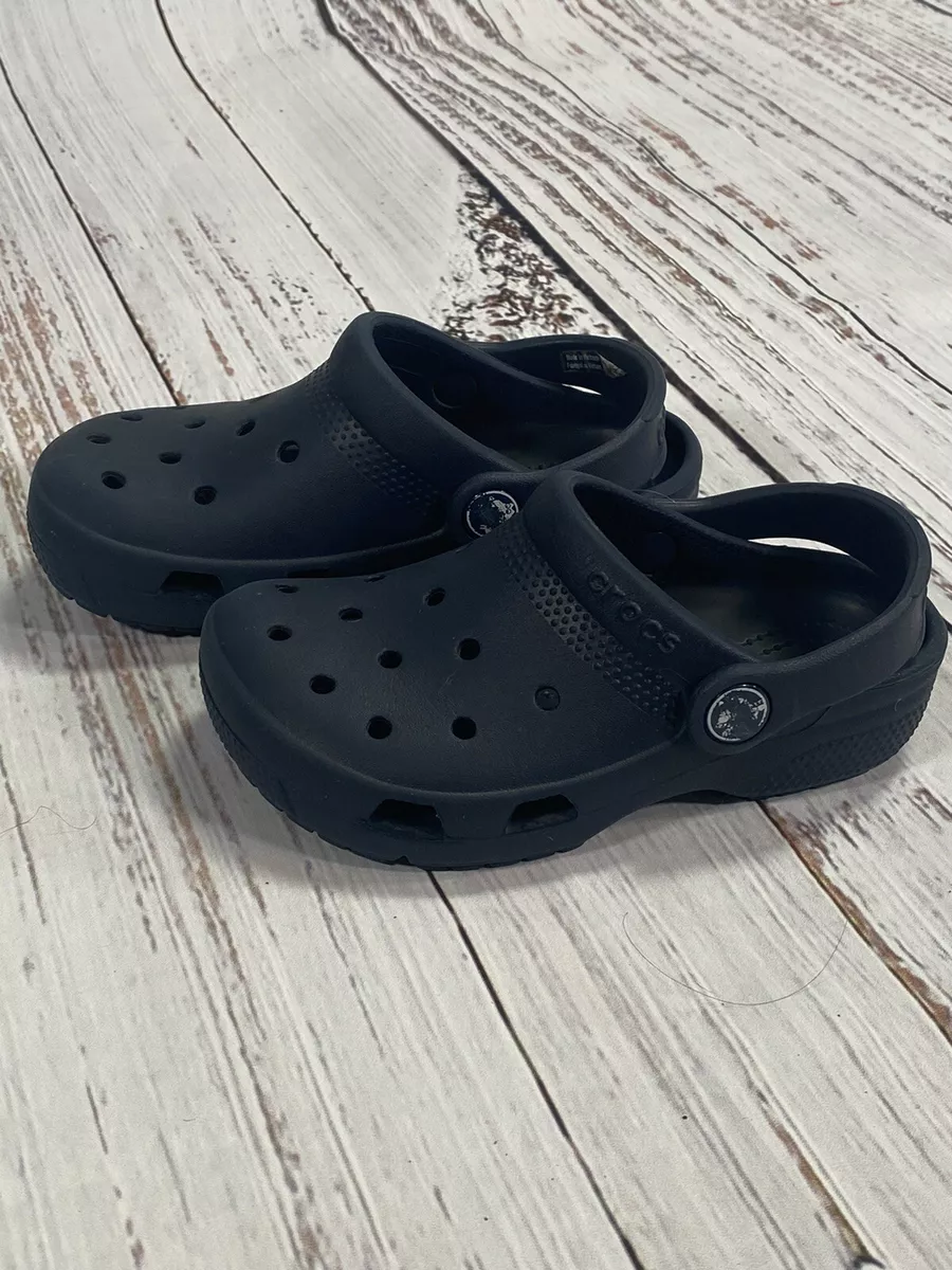 Kids Crocs Size 11 Navy Blue Slip On Clogs Unisex Junior Youth Shoes