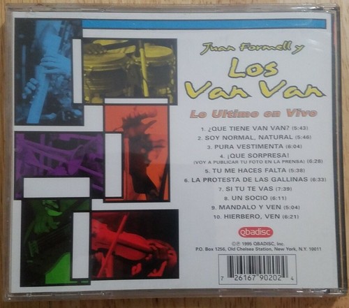 Juan Formel Y Los Van Van Ay Dios Amparame Salsa Cuba Cd Lo Ultimo En Vivo - Foto 2 di 4