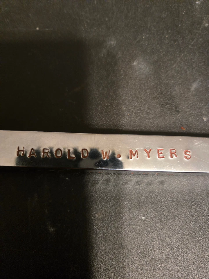 Vintage Santa Fe Chrome Retirement Railroad Spike 1916. a 1966 - Imagem 2 de 4