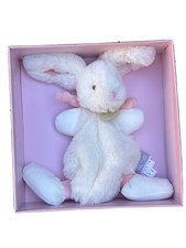 DouDou Et Compagnie Paris Plush Mon Lapin BONBON BUNNY Lovey Blanket Pink NEW