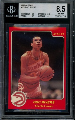 1983-84 Star #271 Doc Rivers Rookie BGS 8.5 - 第 1/2 張圖片