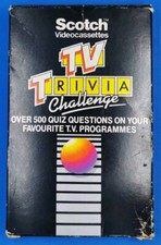 Scotch Videocassettes TV Trivia Challenge VHS - Game Vintage 3M 1987