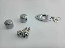 2024 LTD EC-10 Body Hardware Control Knobs Strap Buttons Jack Plate Chrome