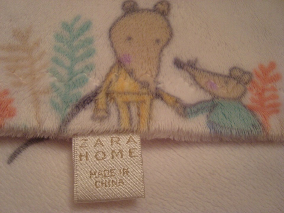 Zara Home microfleece baby blanket pale pink, exc & clean condn, post