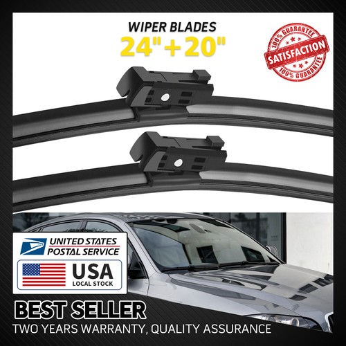 For BMW X5 E70 10/2011-2013 FRONT 24" & 20" WINDSHIELD WIPER BLADE SET OEM - Picture 1 of 12