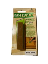Briwax SoftWax Filler Stick and Spatula - Rustic Brown - Made in USA - 1Pc
