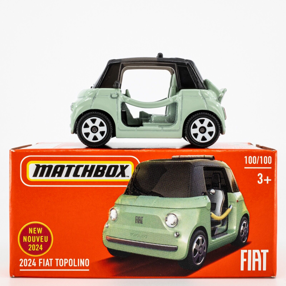 2024 Matchbox Power Grabs #100 2024 Fiat Topolino VERDE VITA
