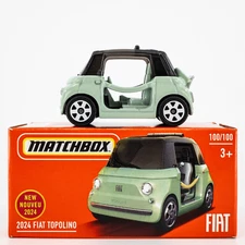 2024 Matchbox Power Grabs #100 2024 Fiat Topolino VERDE VITA (GREEN) | FSB