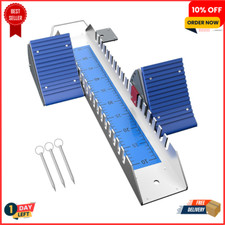 25in High-Level Starting Blocks 6 Angle Adjustable Pedals Aluminum Running Tr...