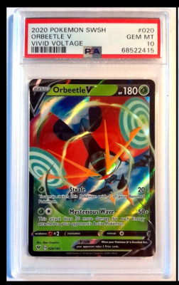 Pokemon Vivid Voltage ORBEETLE V #020 PSA 10 GEM MINT | eBay