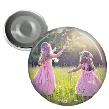 Personalized Your Photo 2 1/4" Fridge Magnet Custom Family Pet Vacation Photos