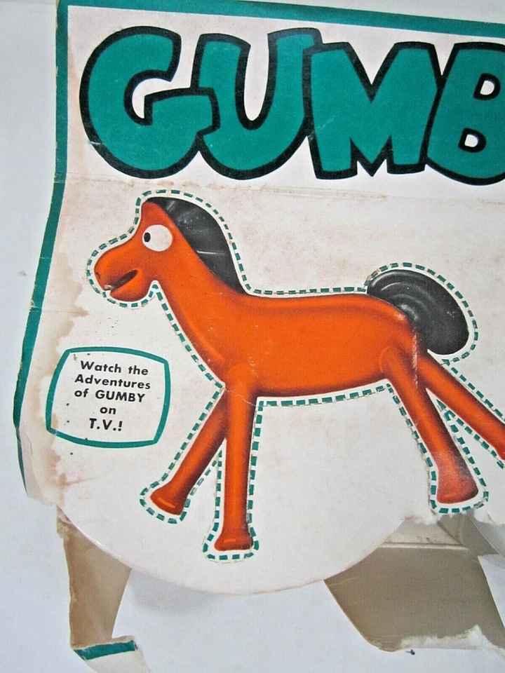 复古罕见 1967 年 Gumby & Pokey 建模面团和模板套装 Chem-Toy — 第 2/4 张图片