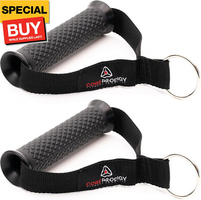 Heavy Duty Exercise Handles - Grip Attachments for Cable Machine Pulleys, Gym Eq