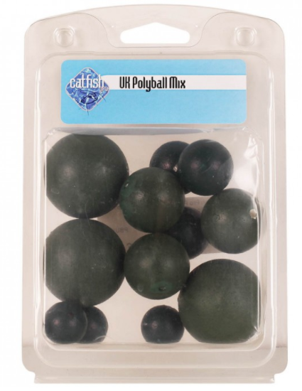 Catfish Pro Green Polyball Mix UK Large NEW Catfish Fishing PBUKMG