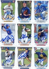 CAMERON VARGA SIGNED 2014 BOWMAN DRAFT PROSPECT ROOKIE CARD AUTO
