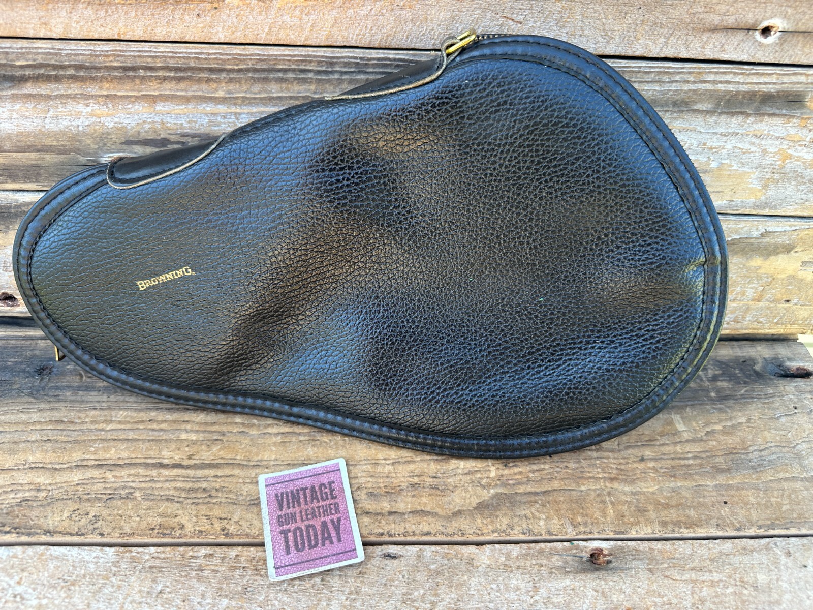 Vintage Browning Blue Leather Lined Gun Rug For Buckmark Medalist ...